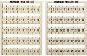 WAGO WSB-Bezeichnungssystem W: 101-150 209-508 Markierung aus Papier in Weiß (2x) - Bild 1