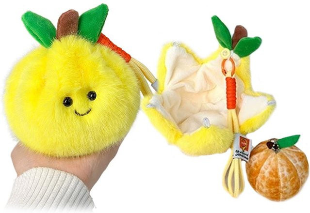 Yiran toy Frucht-Stofftier, Orange Zitrone, Plüsch / Textil, ab 14 Jahre - Bild 1