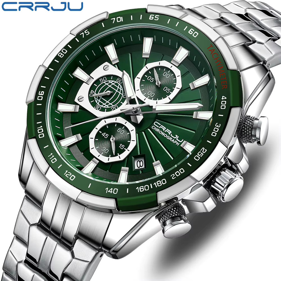 CRRJU Armbanduhr, Quarz, Stahl Band, Herren - Bild 2