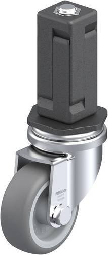 Blickle LRA-TPA 50G-EV04 Lenkrolle in Grau und Silber mit 50mm Rad-Durchmesser und 50kg Tragfähigkeit - Bild 1