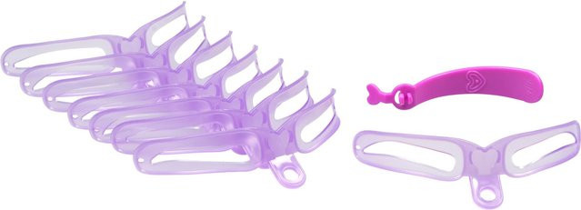 genialo Augenbrauen-Schablone, 8 Stück, pink, Unisex - Bild 1