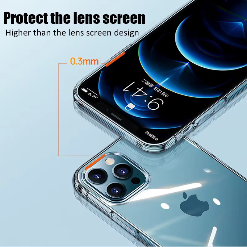 Transparente Silikon Handyhülle von GDFRHM für iPhone 11 12 13 14 15 16 Pro Max Plus Mini X XR XS – Ultradünne und weiche Schutzhülle in Transparent - Bild 2