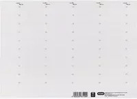 ELBA Einsteckschilder für ELBA vertic Komfort-Sichtreiter, 4-zeilig beschriftbar, Weiß, B: 58 mm, H: 18 mm, 10 Bogen à 50 Stück - Bild 2