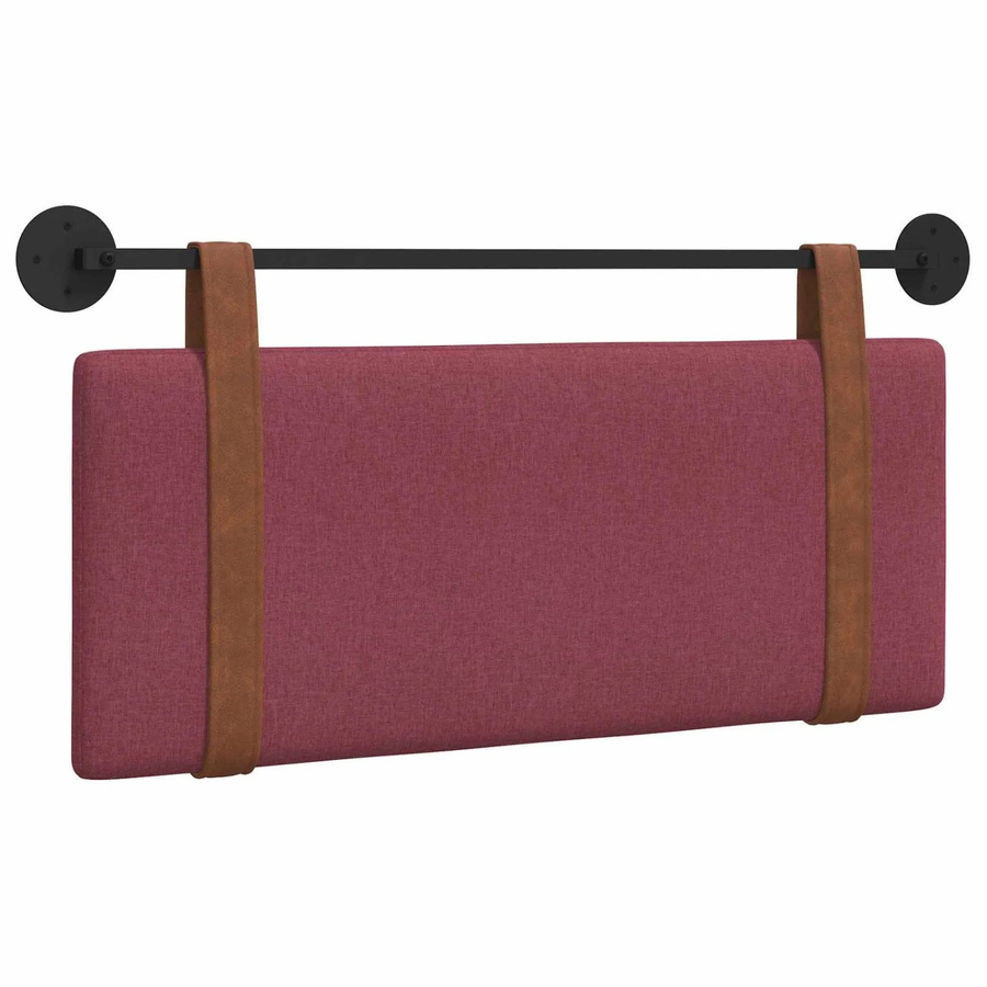 vidaXL Polsterpaneel Wandmontage in Weinrot mit Antik-PU-Optik, B/H/T: 110 x 55 x 5 cm - Bild 2