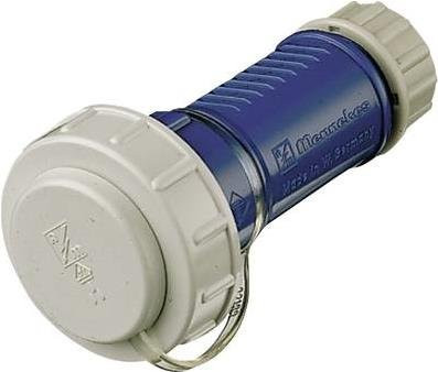 Mennekes Schuko-Kupplung 16A 2p+E 230V DWD blau IP68 - Bild 1