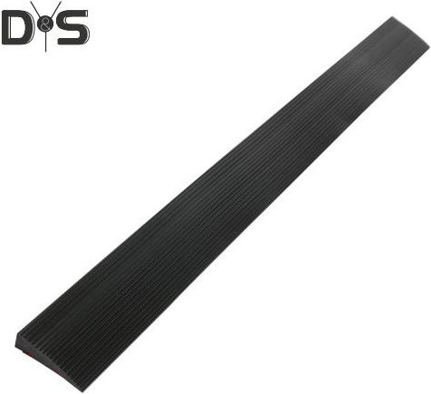 Medoc Türschwellenrampe aus TPE, selbstklebend und rutschfest, Schwarz, Breite: 90 cm, Höhe: 1 cm - Bild 1