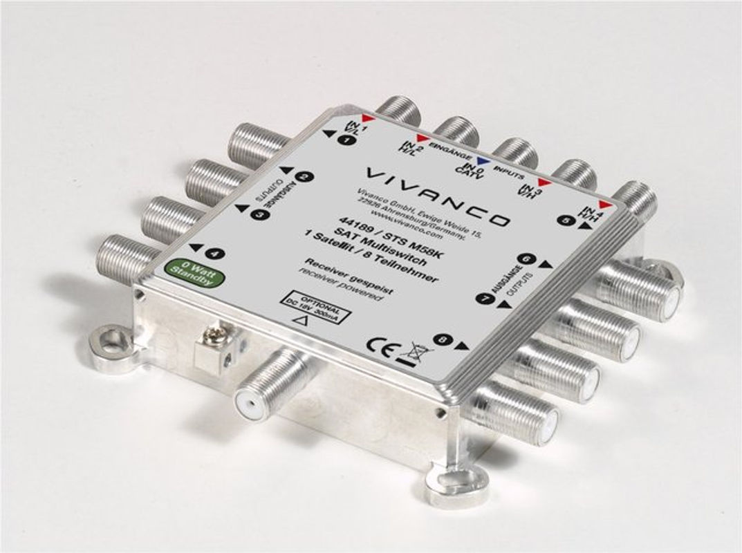 Vivanco SAT Multischalter 5/8 digital kompakt in Silber - Bild 2