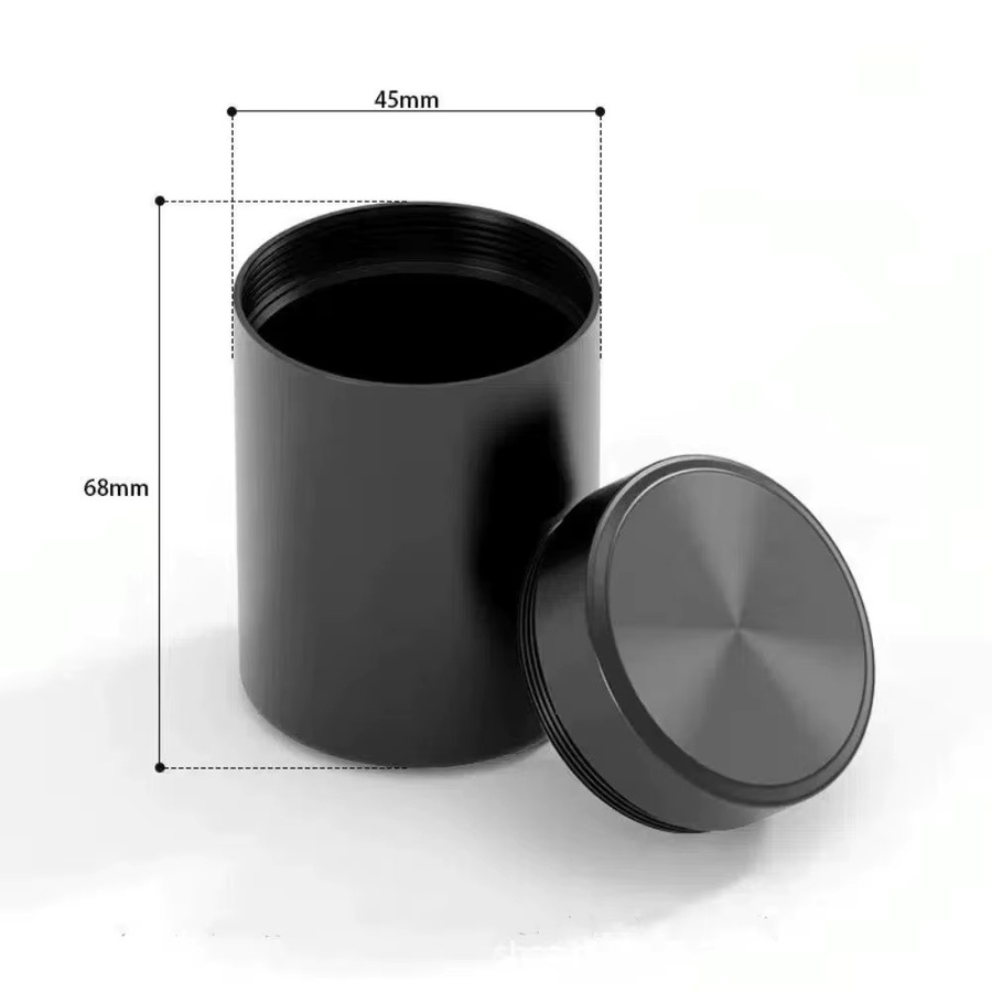 Tragbarer Mini Lebensmittelbehälter aus Glas und Aluminiumlegierung in Silber für Nüsse, Süßigkeiten oder Tee, feuchtigkeitsbeständig und ideal für Reisen - Bild 5