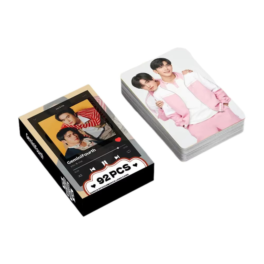 92 Stück Geminifourth Thai BL CP Lomo-Karten Set mit Mini-Aufklebern, doppelseitige HD-Fotokarten für Fans, Multicolor - Bild 5