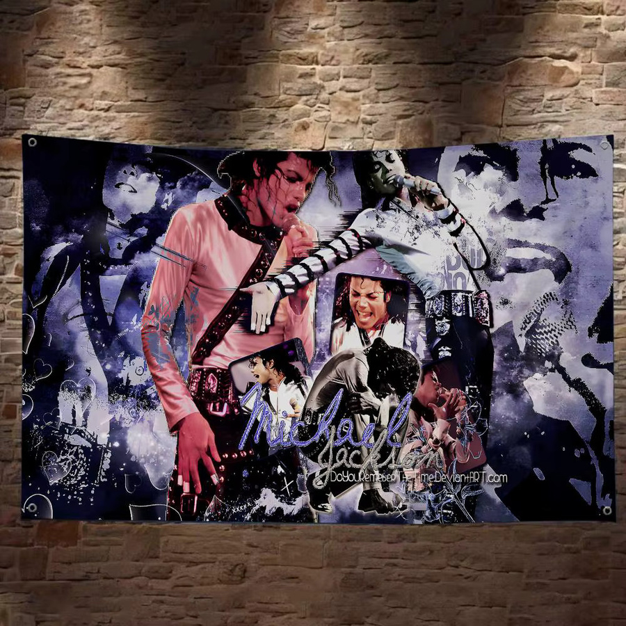 Beast Kingdom Michael Jackson Werbeflagge aus Textil in Multicolour, Rechteckig, Breite: 70 cm, Höhe: 50 cm - Bild 5