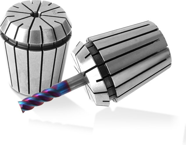 Präzisions-Spannzwingen ER11 ER16 ER20 ER25 ER32 für CNC Collet Chuck Halter und Fräsmaschinen, Silber - Bild 1