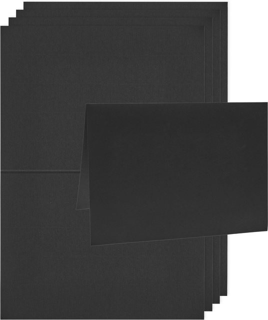 Rico Design Paper Poetry Luxury Karten B6 Schwarz - Bild 1