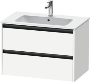 Duravit Waschtischunterschrank Ketho.2 in Weiß mit 2 Schubladen, wandhängend, B/T: 81 x 48 cm - Bild 1