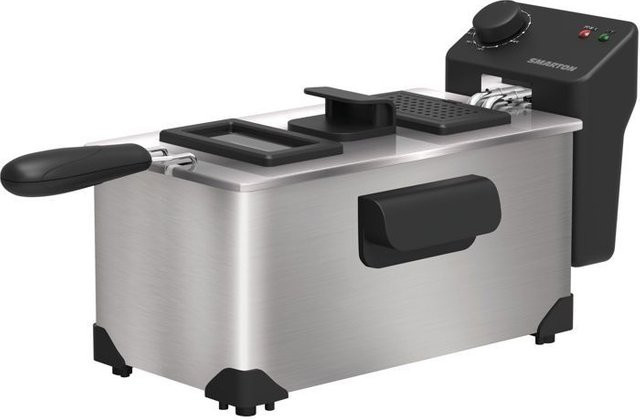 Smarton Fritteuse FR 300 in Silber aus Edelstahl mit Oil Cold Zone - Bild 1