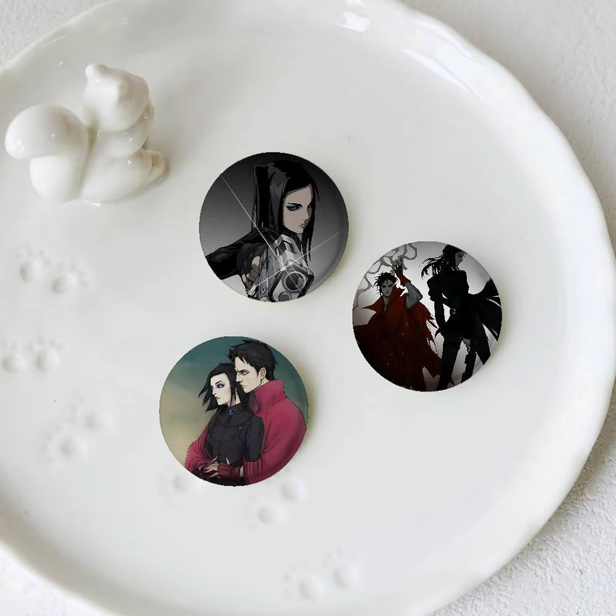 Brosche Ergo Proxy Anime, Runde Brosche, Unisex - Bild 2