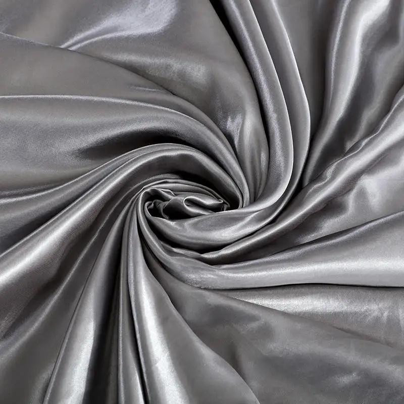 A Warm HOUSE Bettwäscheset aus glattem Mako-Satin für den Sommer, bestehend aus Bettbezug, Bettlaken und Kissenbezügen, Twin Size, 3-teilig - Bild 1