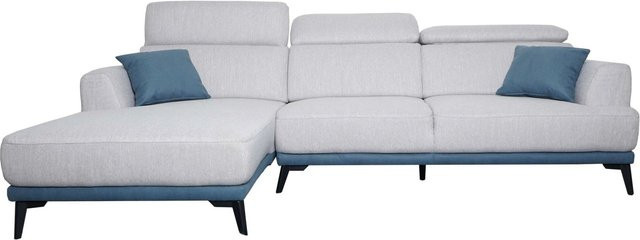 MCW Ecksofa G44 L-Form 3-Sitzer in Hellgrau mit verstellbaren Rückenlehnen und Schlaffunktion, linksseitig, Breite: 277 cm - Bild 2