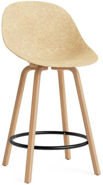 Normann Copenhagen Mat Barstuhl aus Buche in Beige mit Hanf und Seegras - Bild 1