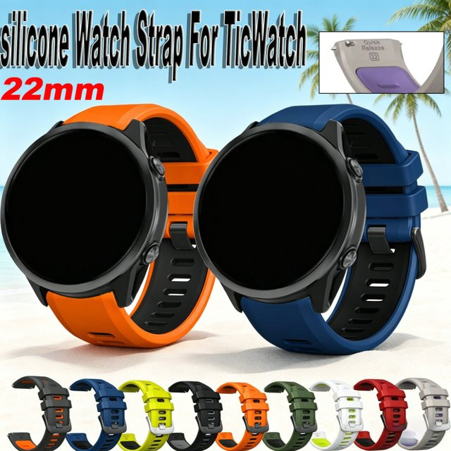 QCTOG Uhrenarmband Silikon, 22 mm, Unisex - Bild 1