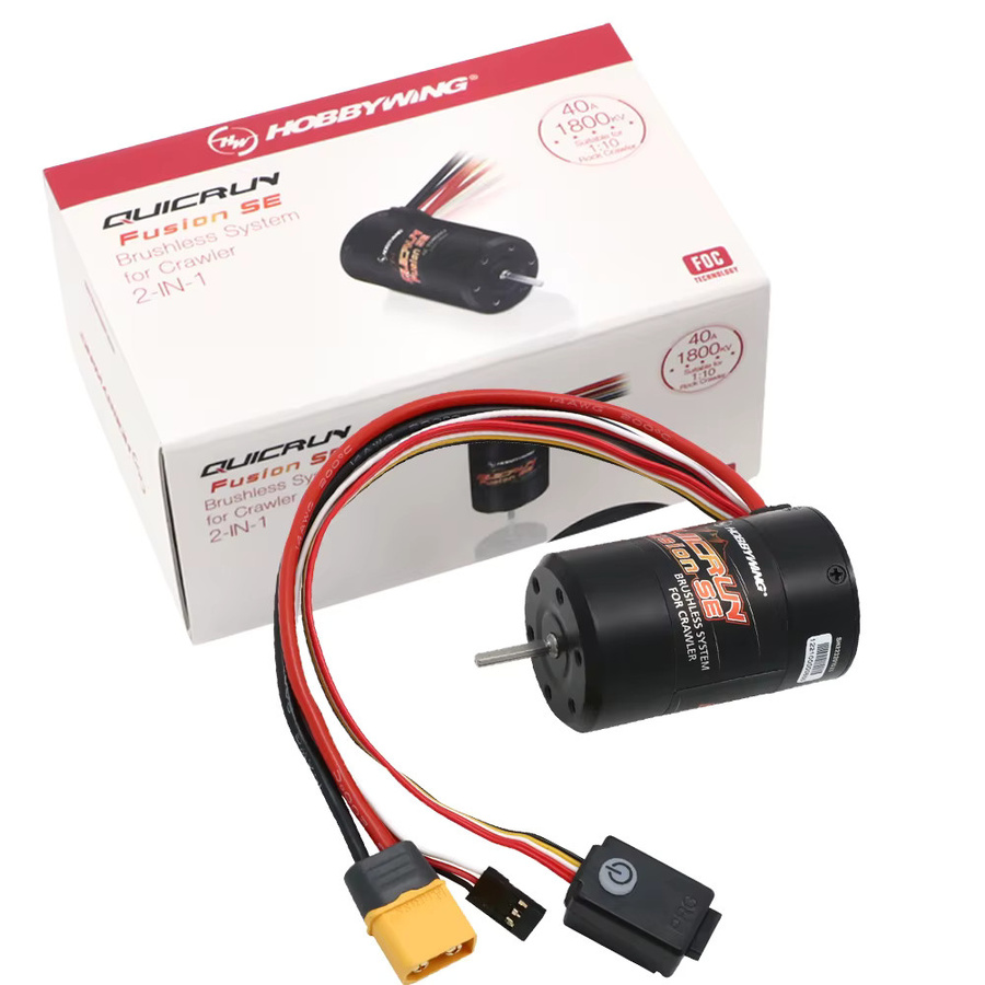 Hobbywing QuicRun Fusion SE, Brushless-Motor mit integriertem 40A ESC, 2-in-1, wasserdicht, für 1/10 Kletterauto - Bild 2
