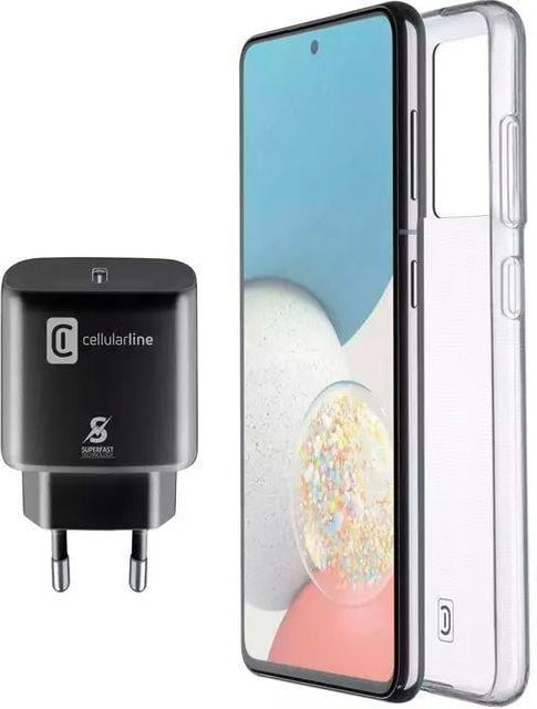 Samsung Charge & Protect Kit für A53 mit USB-C Anschluss in Schwarz und Transparent - Bild 1