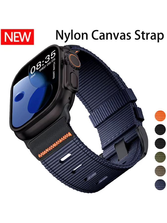 FancyWrist Sportarmband Nylon, Schwarz, für Apple Watch - Bild 7