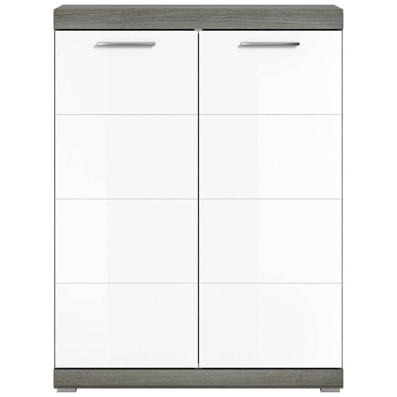 Schuhschrank SCOUT von xonox.home in Weiß Hochglanz für Eingangsbereich und Diele, B/H/T: 90 x 120 x 37 cm - Bild 2