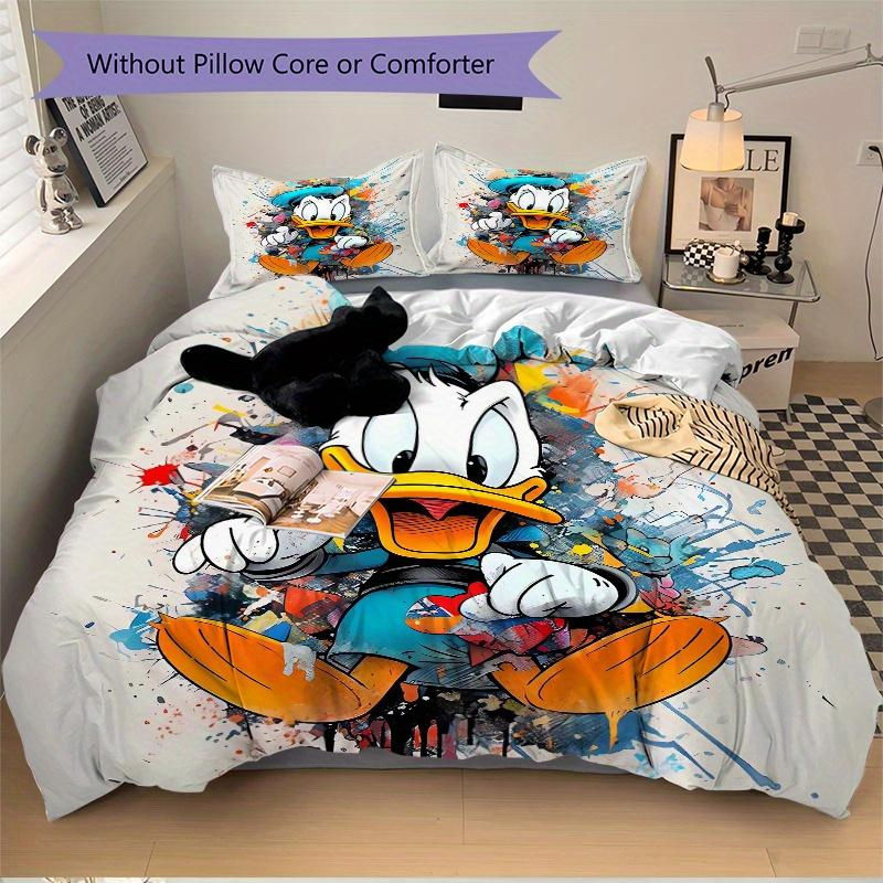 3-teiliges Donald Duck Kunst Bettwäsche-Set von cy seven in Multicolour, bestehend aus Bettbezug und Kissenbezügen, B/H: 135 x 200 cm - Bild 5