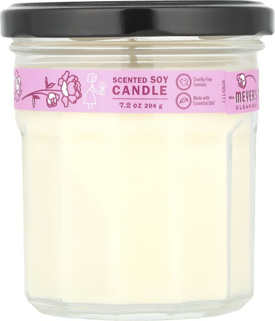 Frau. Meyers Clean Day Parfümierte Sojakerze Pfingstrose, 204 g, pink - Bild 1