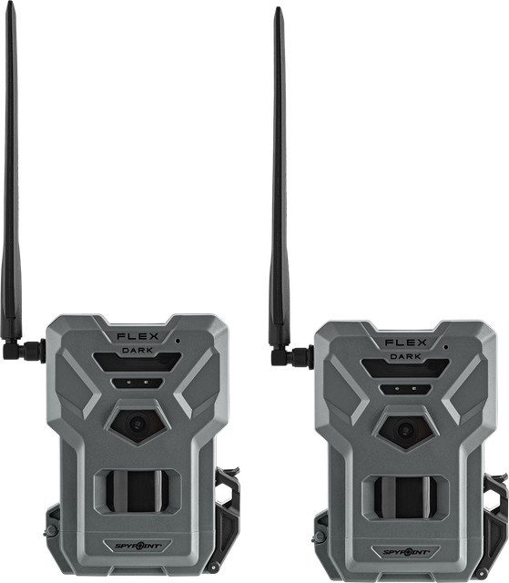 Spypoint Wildkamera Flex Dark Twin Pack LTE 4G in Schwarz und Grau mit 40MP und App-Steuerung - Bild 1