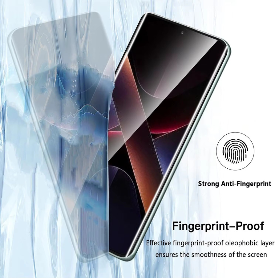 Leeshionz Displayschutzfolie aus gehärtetem Glas für Redmi Note 14 Pro, transparent/gold - Bild 2