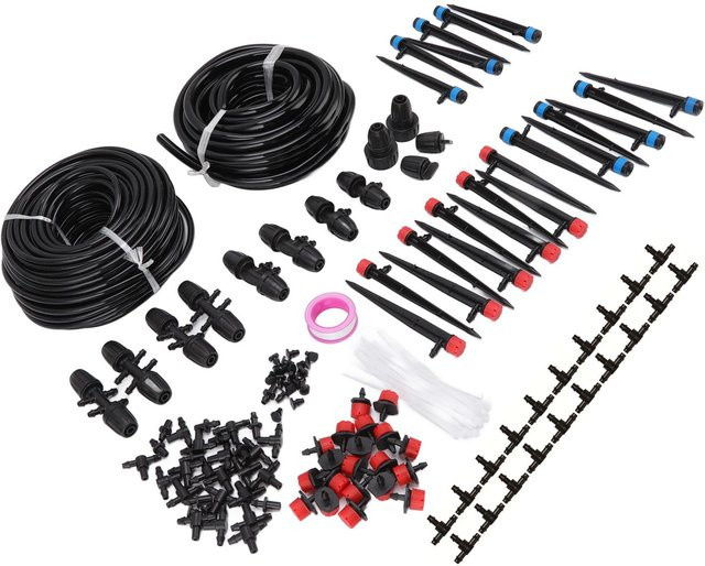 Aimo Automatische Tropfbewässerung Set Mikro Bewässerungskit für Garten und Gewächshaus, 30 m, Schwarz - Bild 1