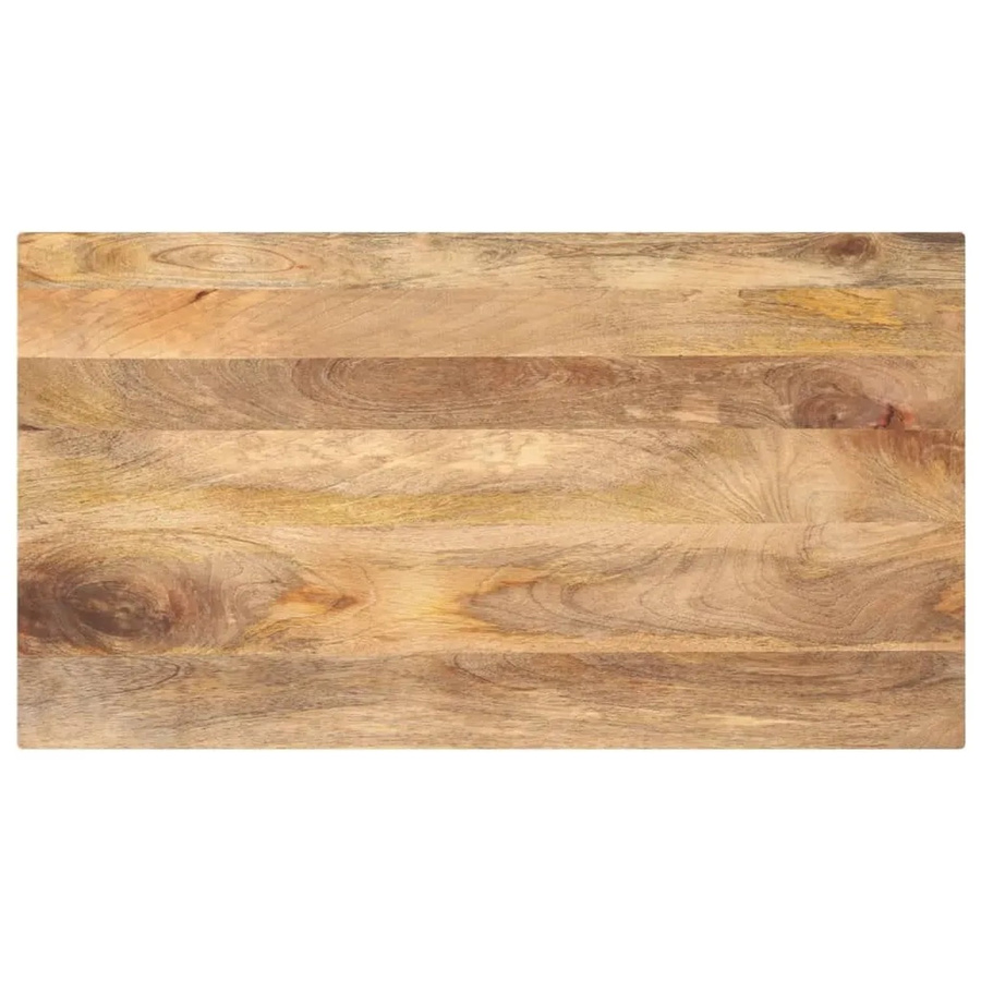 vidaXL Tischplatte aus Massivholz Mango in Braun, Rechteckig, B/T/H: 100 x 70 x 3,8 cm - Bild 2
