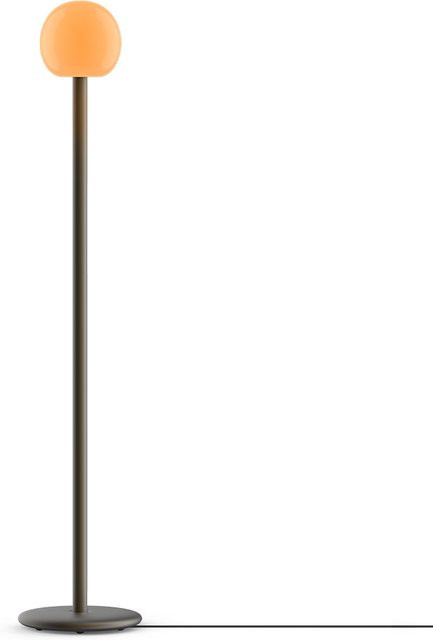 Tobias Grau Fire Floor LED-Stehleuchte in Black Brass mit Glas und Aluminium, dimmbar - Bild 1
