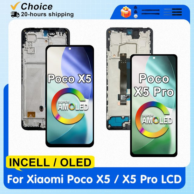 Xiaomi Poco X5 Pro 5G AMOLED LCD Display mit Touchscreen Digitizer in Schwarz - Bild 1