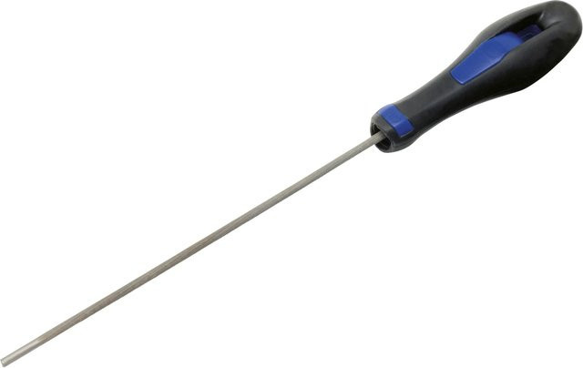 LUX-TOOLS Sägekettenfeile in Schwarz, 200 mm Länge, 4,5 mm Durchmesser - Bild 1