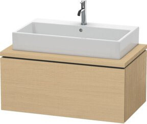 Duravit Waschtischunterschrank L-Cube in Ei Natur mit 1 Auszug, Breite: 92 cm, Farbe: Beige - Bild 1