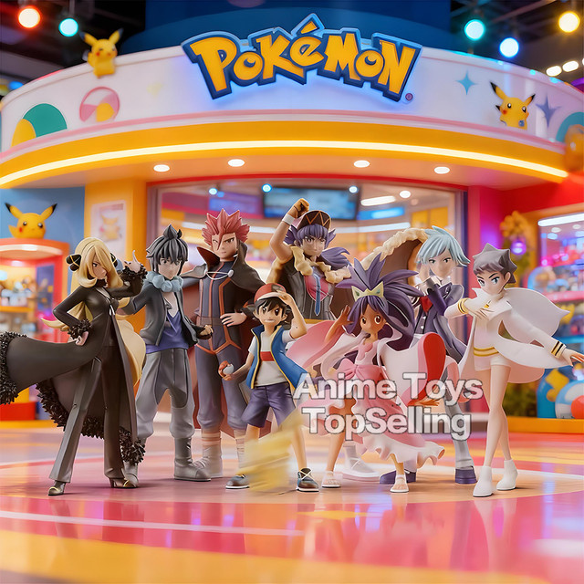 Bandai Pokémon Acht Meister, Actionfiguren, PVC-Statue, 7-9cm - Bild 1