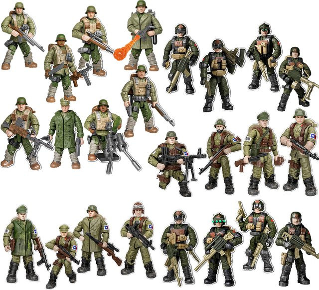 HYMILENARIO Militär Armee Soldaten Zweiter Weltkrieg SWAT Polizei Spezialeinheiten, Modell Bausatz, Bausteine - Bild 1