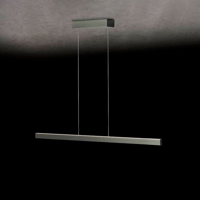 Holtkötter Avior S LED-Pendelleuchte in Platin Silber mit dim2warm Technologie und höhenverstellbarer Aufhängung - Bild 1