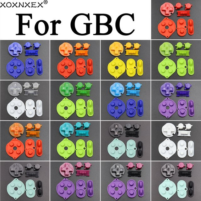 Ersatz-Tastenkit für GBC-Controller mit A B D-Pad und EIN/AUS-Taste inklusive leitfähigen Gummitasten - Bild 1