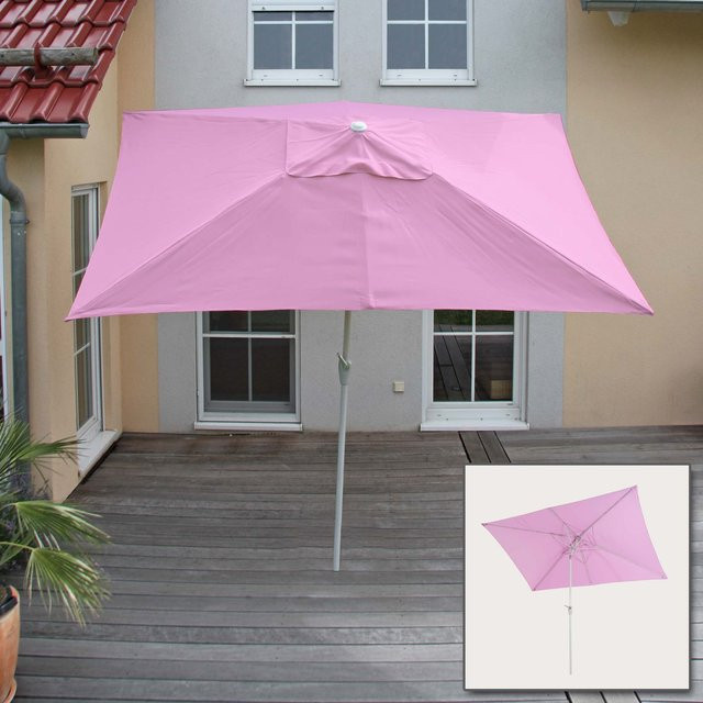 MCW Sonnenschirm Castellammare rechteckig, Flieder, B/T: 300 x 200 cm, neigbar - Bild 1