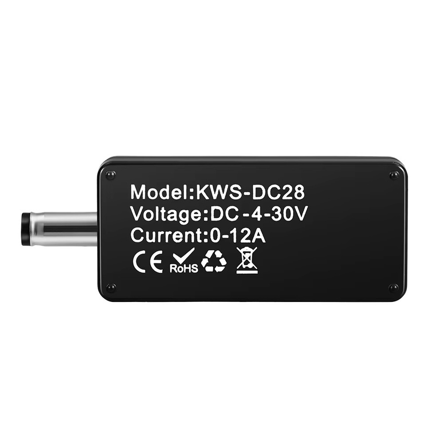 Voktta KWS-DC28 Digitales DC-Multimeter mit TFT HD Display als Spannungsmesser und Amperemeter in Schwarz (4-30V, 0-12A) - Bild 4