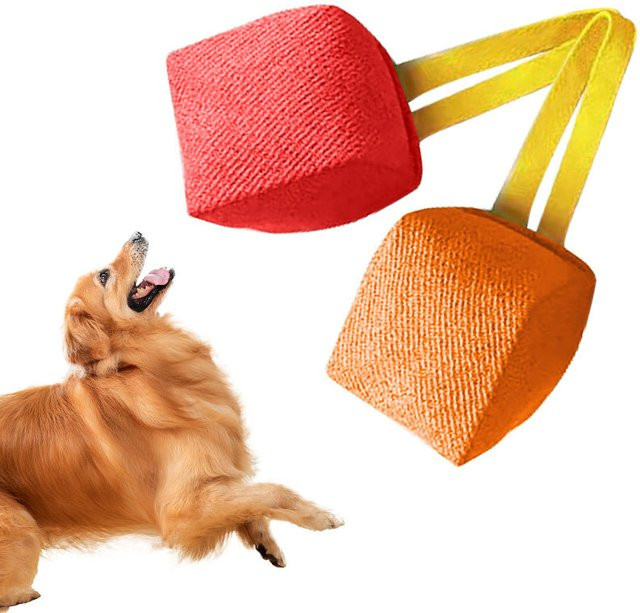 Kangdarpet Reißfester Stoff-Kausack für Hunde in Rot zur Zahnreinigung und für interaktives Zahntraining - Bild 1