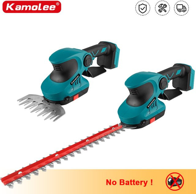 Kamolee 2-in-1 Elektro-Heckenschere und kabelloser Rasenmäher mit Akku, 30 cm Schnittbreite - Bild 1