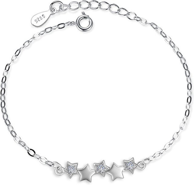YAAMELI Armband 925 Sterlingsilber, Kristallsterne, Damen, Mädchen - Bild 1