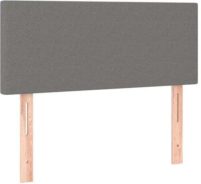 vidaXL Kopfteil in Dunkelgrau mit Stoffbezug, Breite: 80 cm, Tiefe: 5 cm, Höhe: 78-88 cm - Bild 1