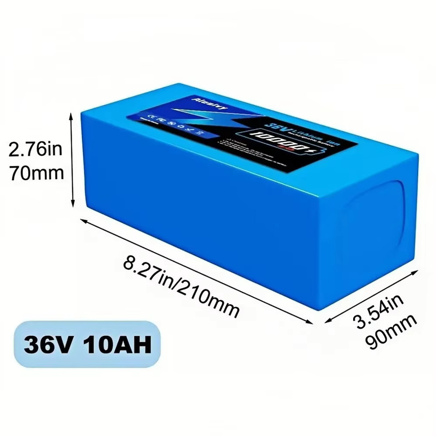 Aleaivy Wiederaufladbarer Lithium-Ionen-Akku 36V 20Ah Blau inklusive Ladegerät für E-Bikes und E-Scooter - Bild 1
