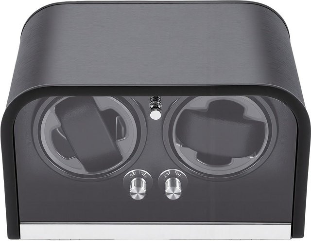 GoolRC Uhrenbeweger, 2 Schlitze, Automatische Drehung, LED-Licht, Grau, Unisex - Bild 1