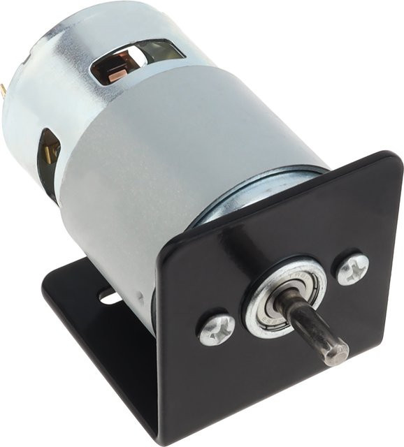 ChgImposs 775 Gleichstrommotor mit Halterung, 12 V-24 V, Silber, hohes Drehmoment und doppeltes Kugellager für Tischkreissägen oder Schleifmaschinen - Bild 1